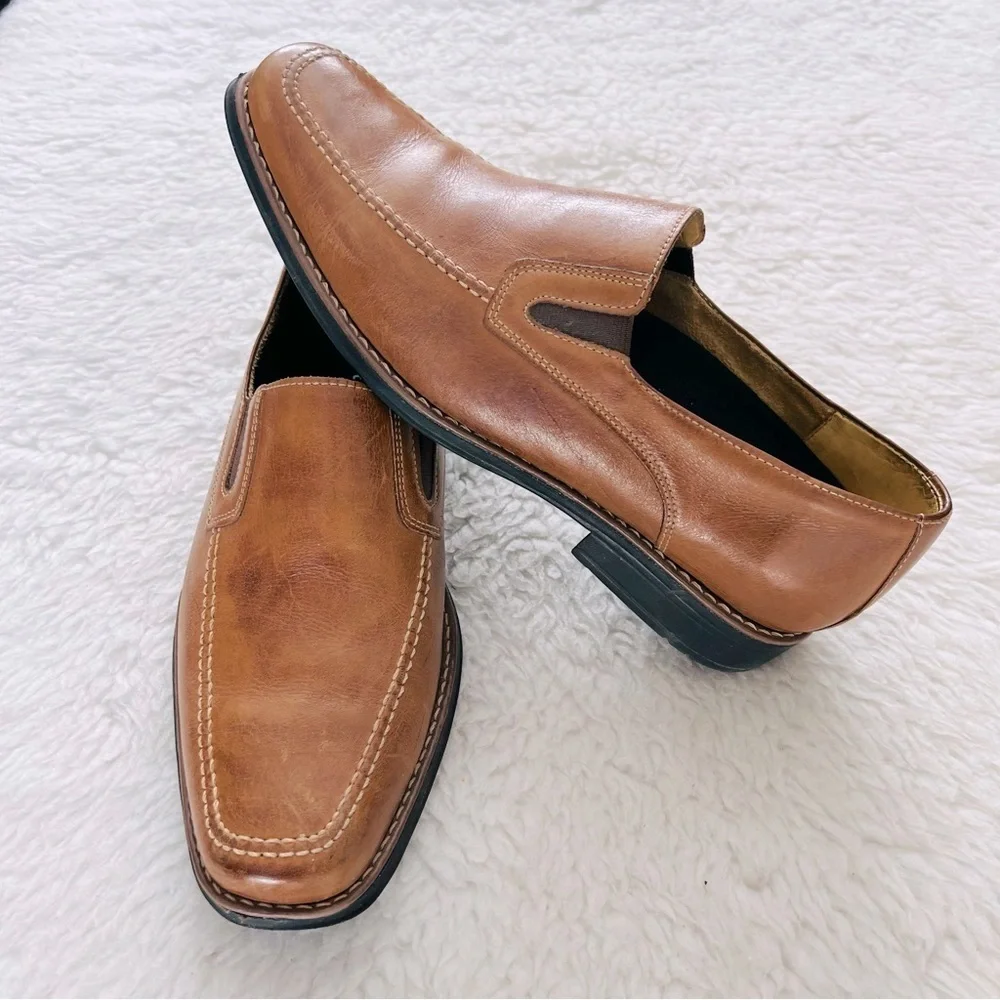 Dr Scholls brown Leather Slip On/Loafers Shoes Size 9.5 D